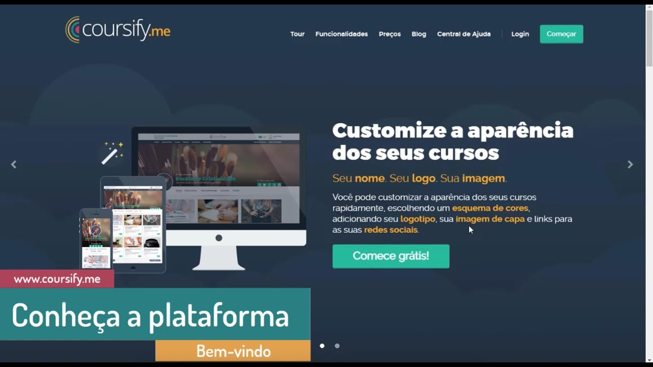 Conheça a plataforma de EAD Coursify.me