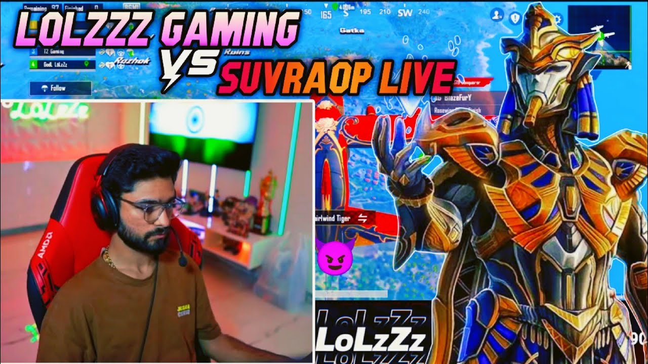 LolzZz Gaming vs SUVRAOP Live intense Fight !😈 #bgmi