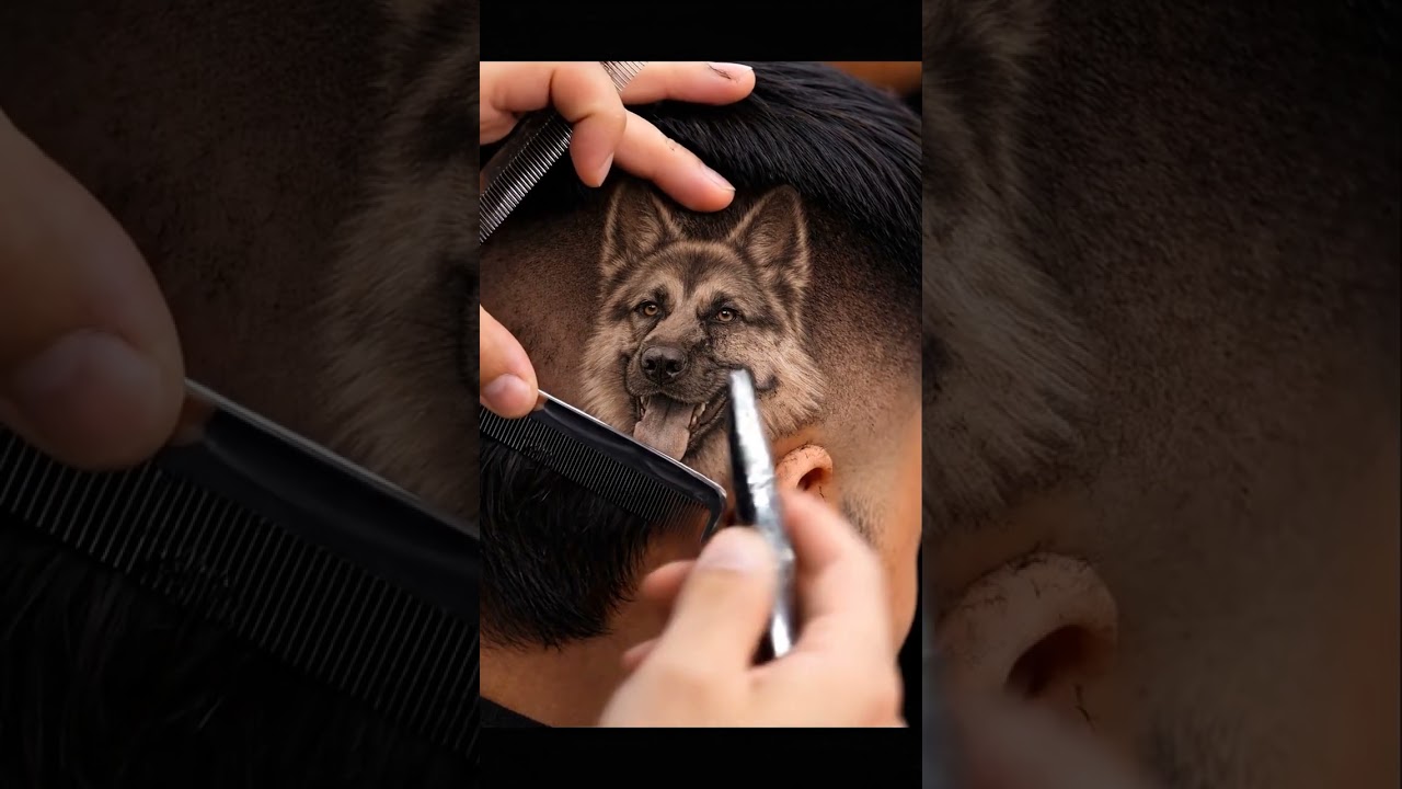 Dog Hair Art: Epic Barber Design Transformation 