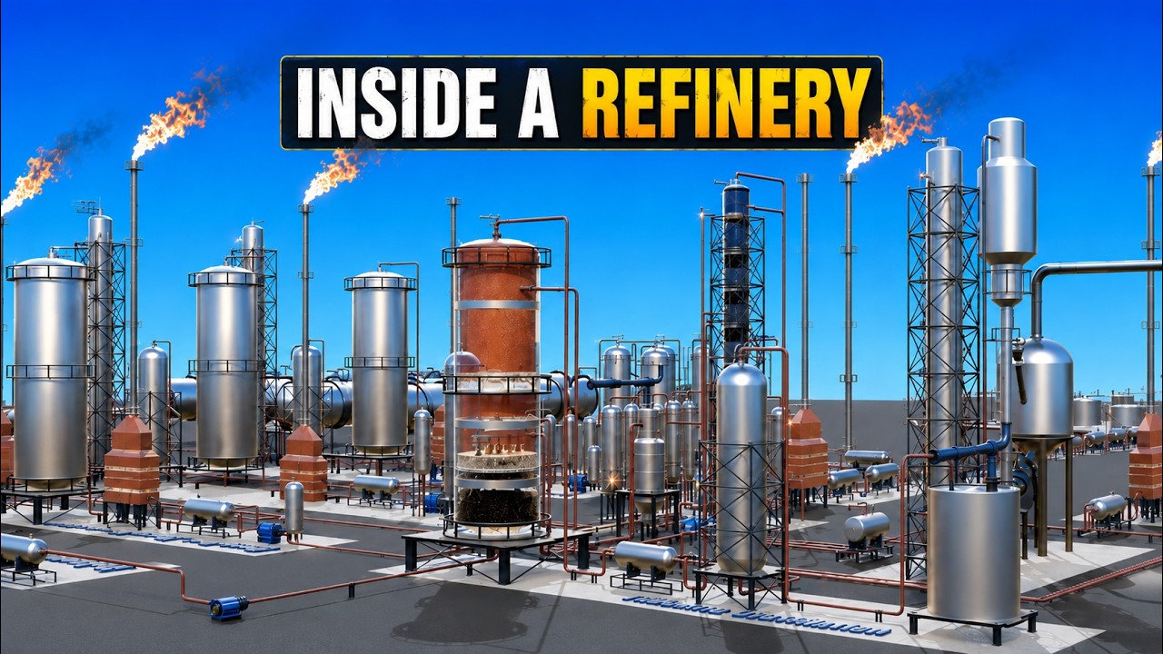 How Crude Oil Becomes Petrol, Diesel And LPG Inside A Refinery