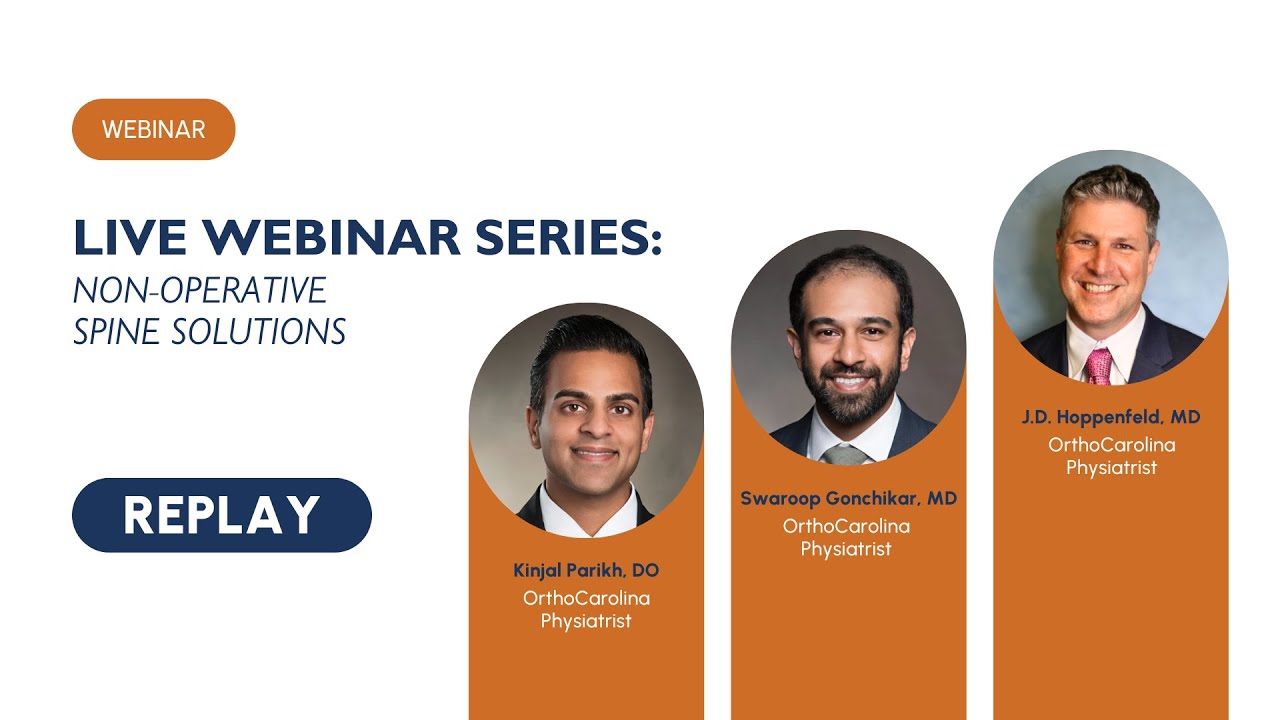 Non-Operative Spine Solutions with Drs. Parikh, Gonchikar & Hoppenfeld | Webinar Replay