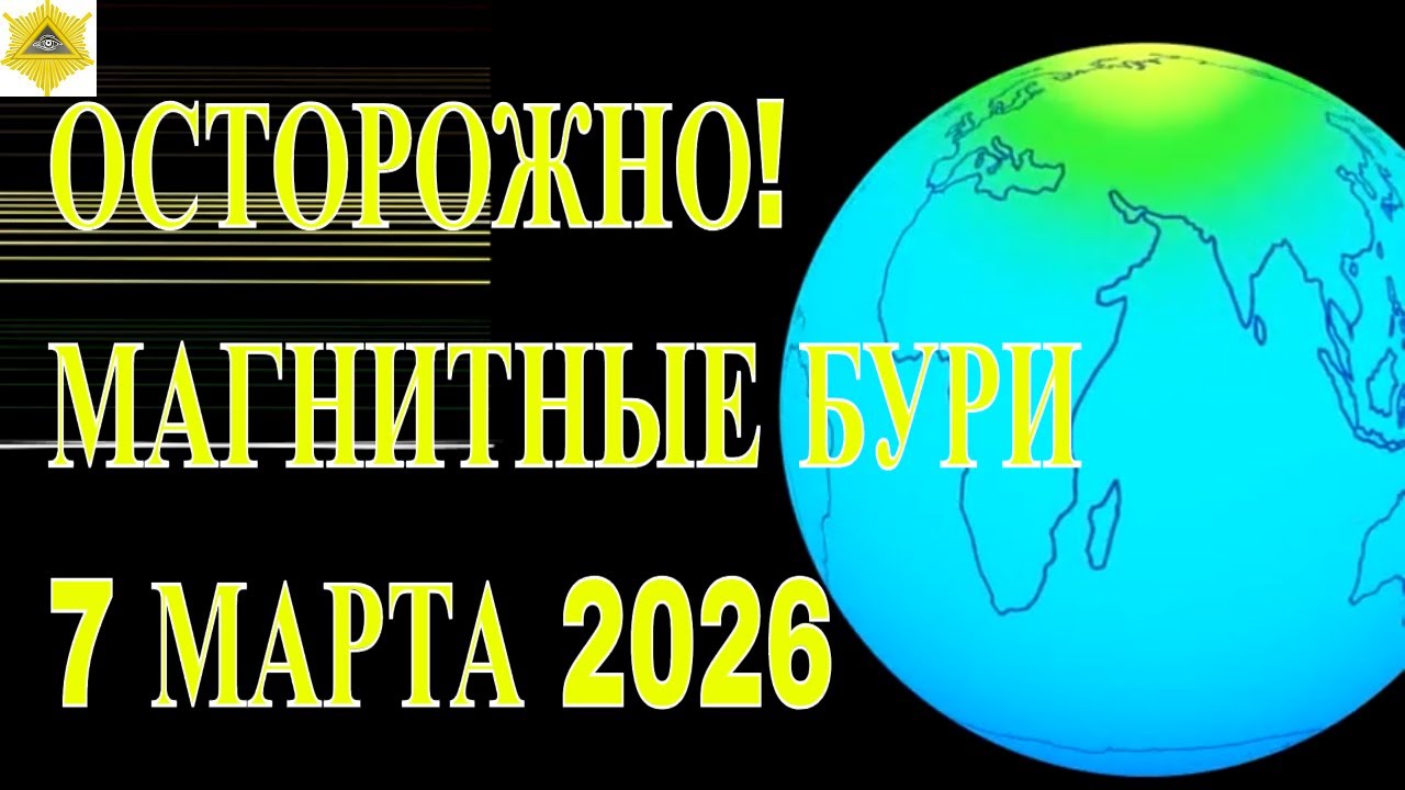 ОСТОРОЖНО!  МАГНИТНЫЕ БУРИ 7 МАРТА 2026!