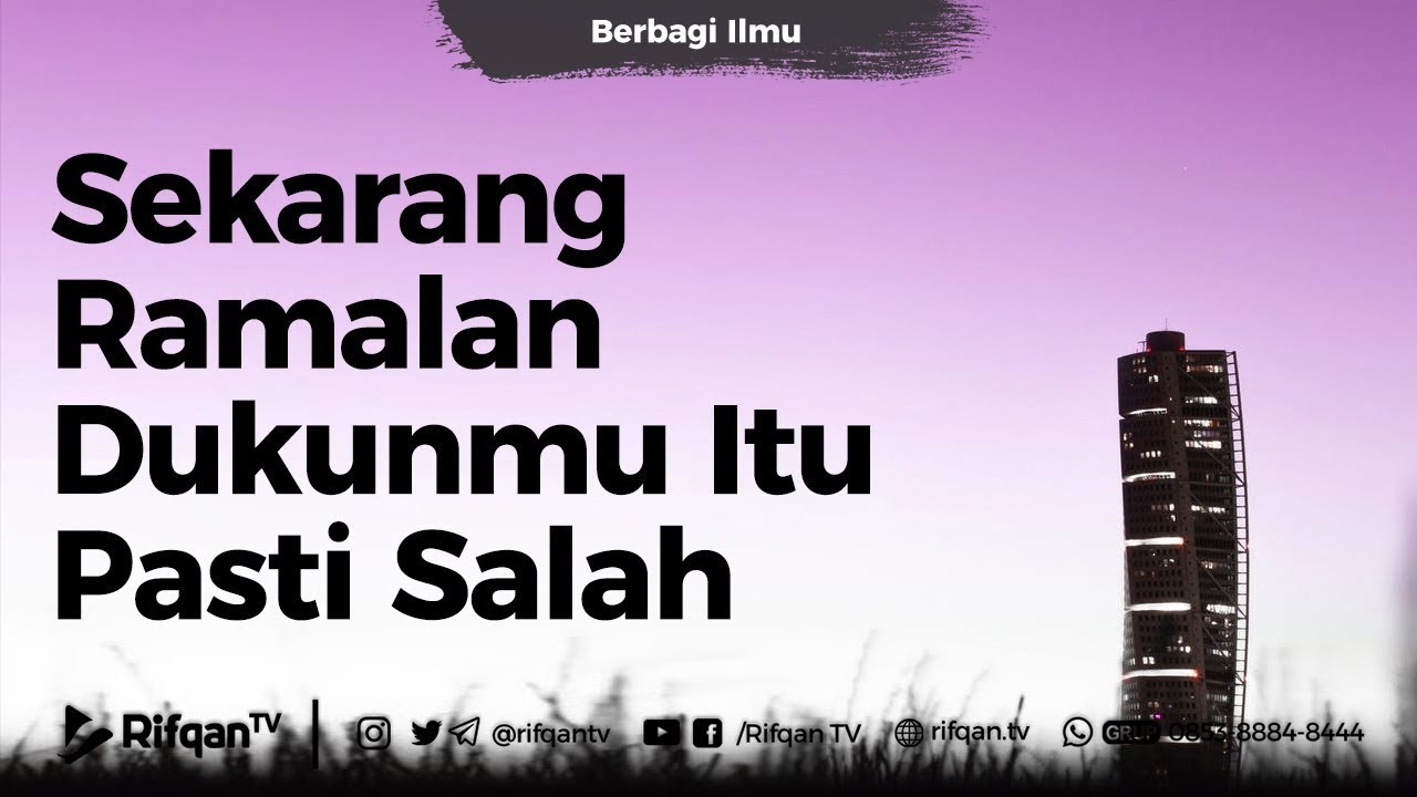 Sekarang Ramalan Dukunmu Itu Pasti Salah - Ustadz Dr. Firanda Andirja, Lc., M.A