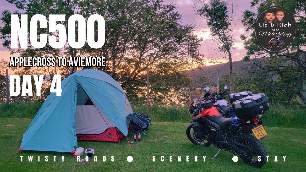 NC500 Motocamping Tour Day 4, Applecross to Aviemore