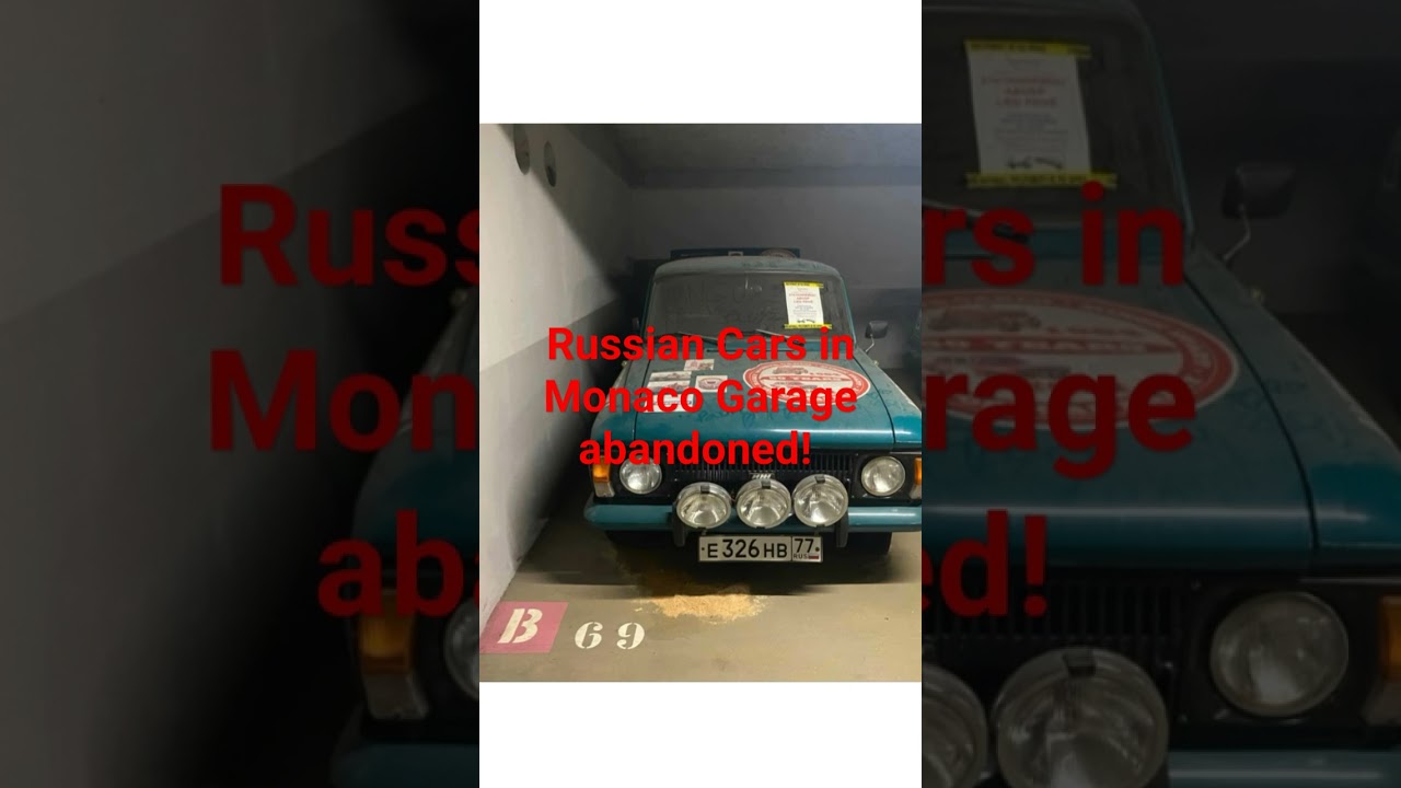 Abandoned russian Rallye cars in Monaco Garage