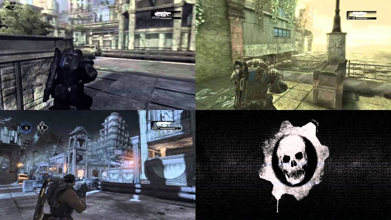Gears of War Trilogy: Evolution of Gridlock (SIDE-by-SIDE comparison)