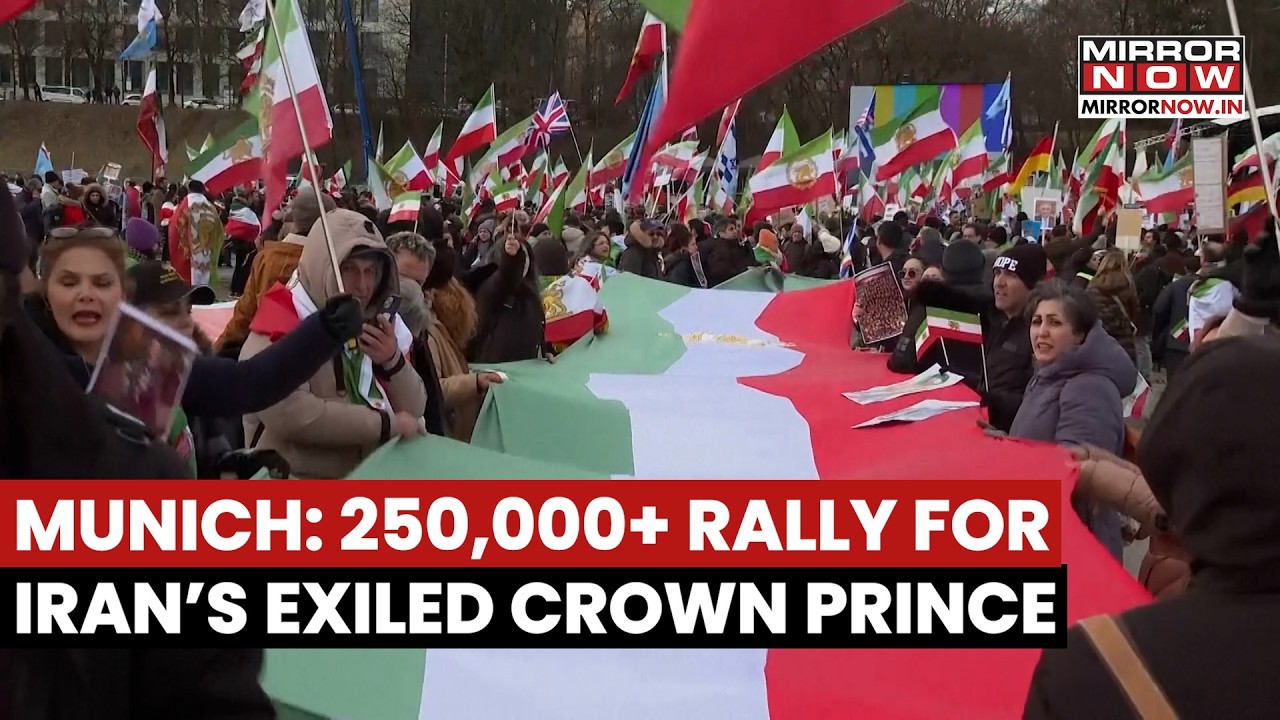 В Мюнхене состоялся митинг с участием 250 000 человек в поддержку изгнанного наследного принца Ир...