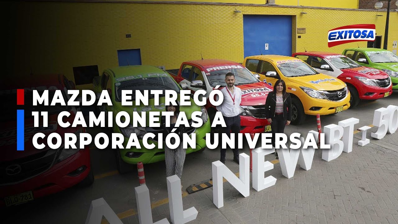 🔴🔵 &iexcl;Atenci&oacute;n! Mazda entreg&oacute; oficialmente 11 camionetas a Corporaci&oacute;n Universal