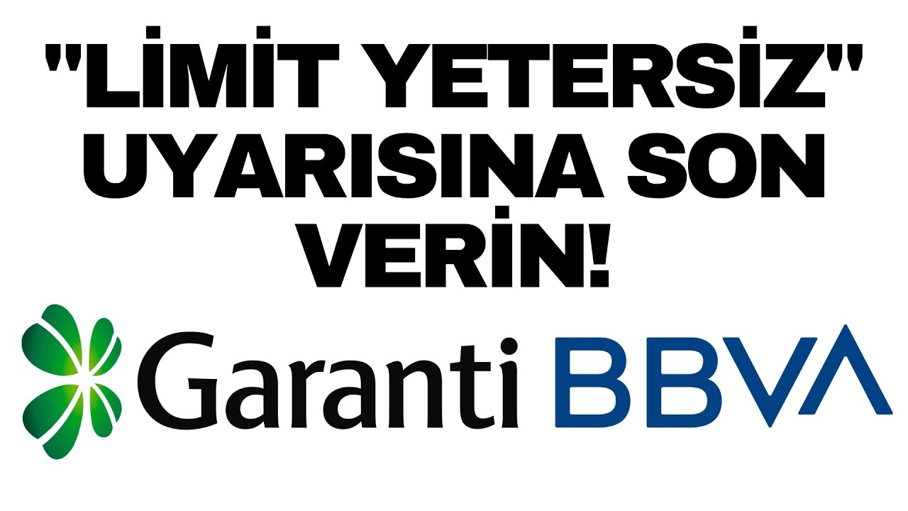 Garanti Para Transfer Limiti Aşıldı - Limit Arttırma Talebi Oluşturma