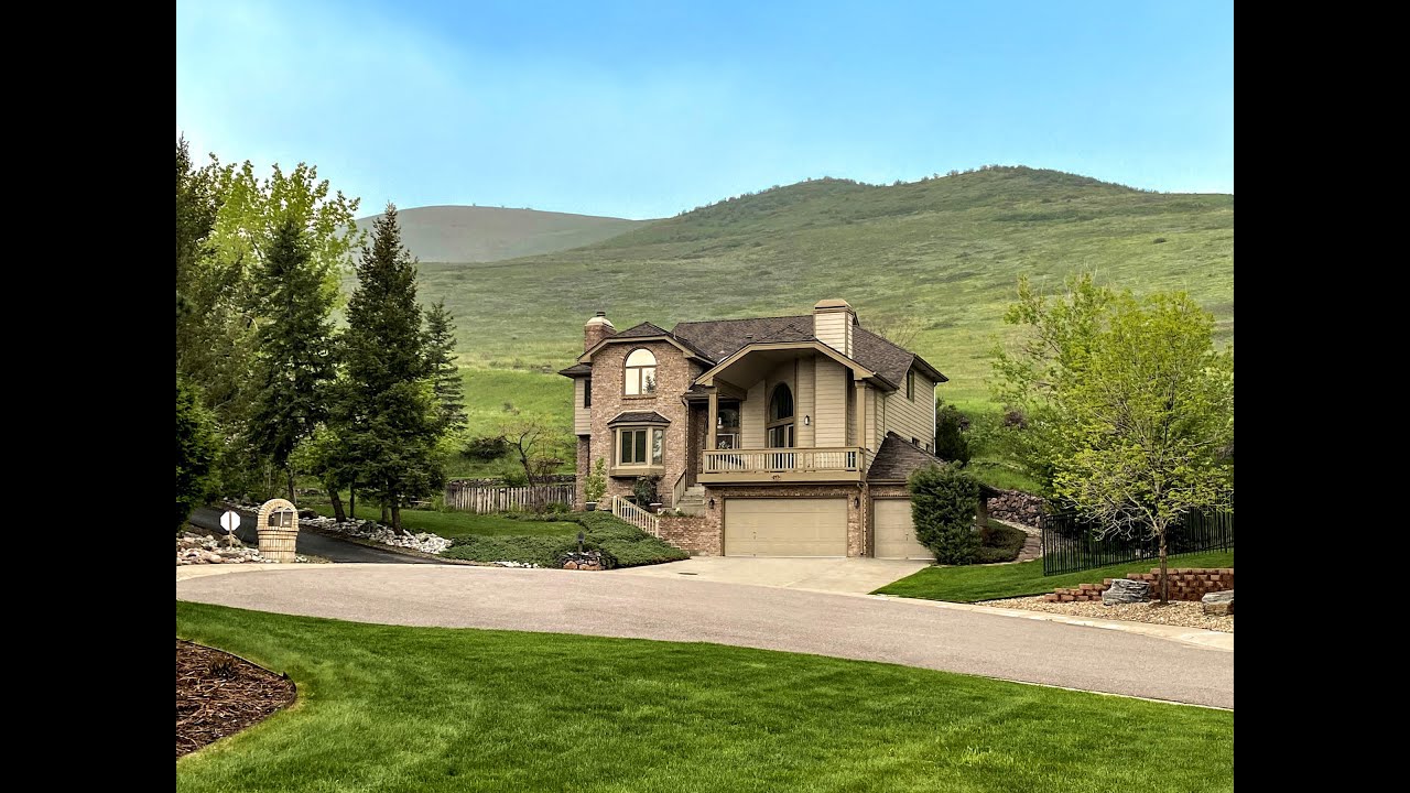 SOLD! Home for Sale in Golden Colorado - Exterior Flyover with Snow!