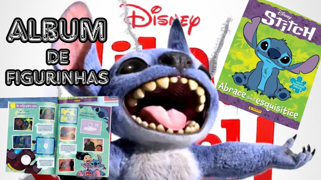 Album de Figurinhas do Stitch [Mostrando cada detalhe do album]