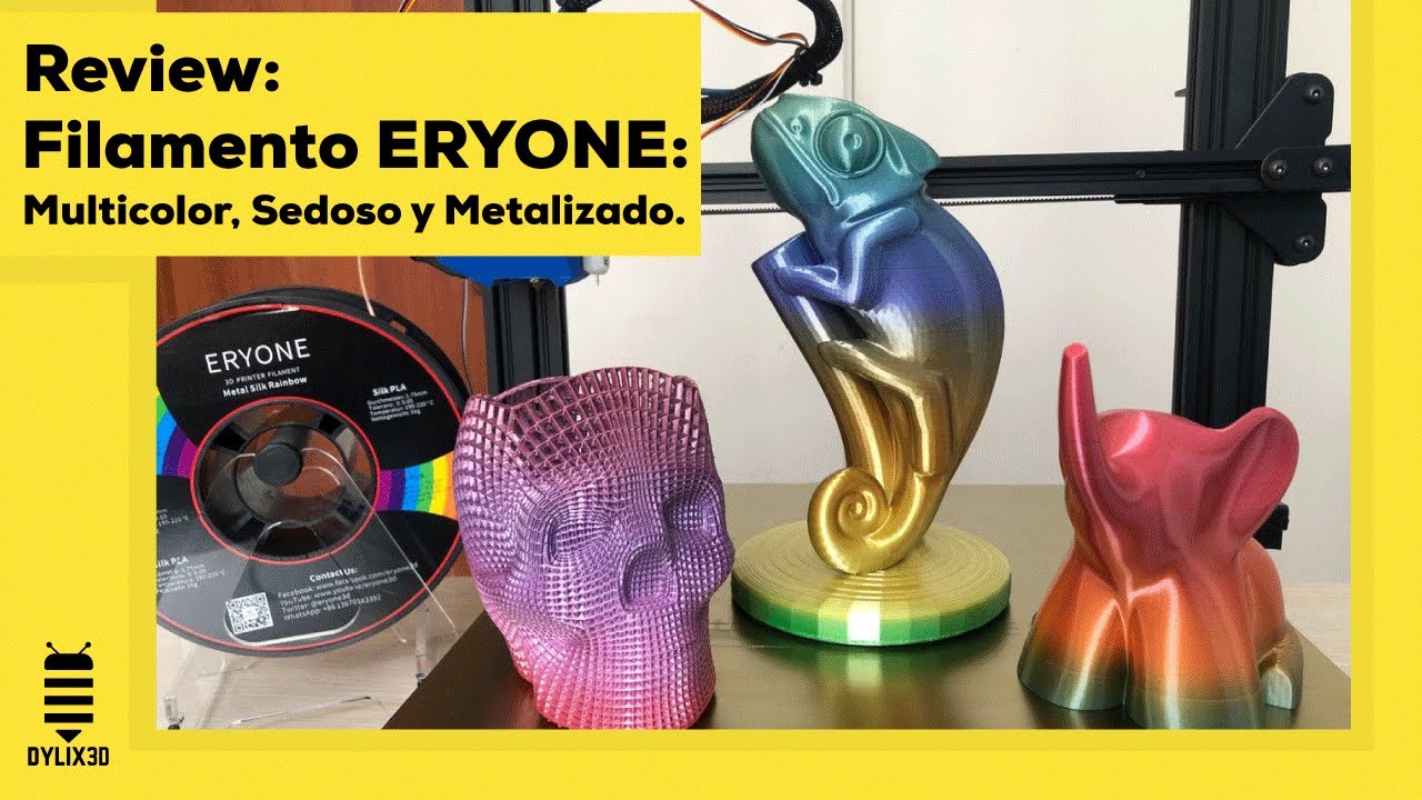 Review: Filamento Eryone: Multicolor, Sedoso y Metalizado | Filamento para Decoraciones