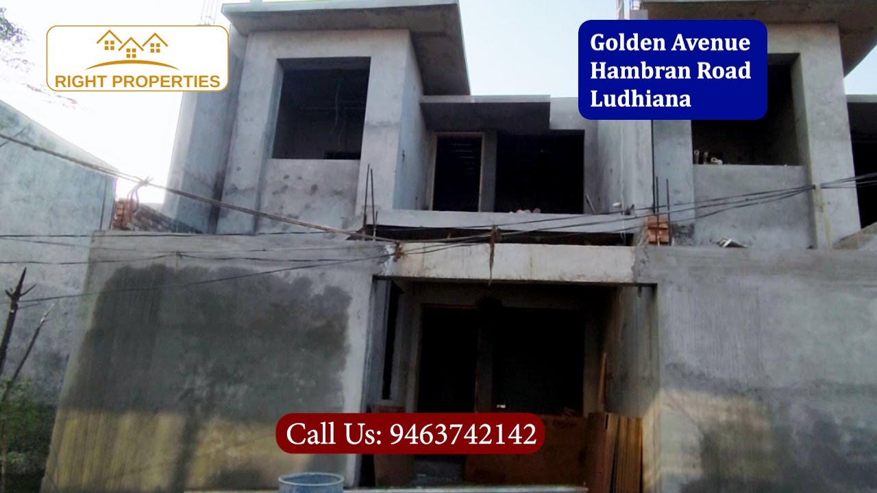 125 gaz (22.5ftX50ft) house for sale Golden Avenue Phase 2 Hambran Road Ludhiana @90 Lakh