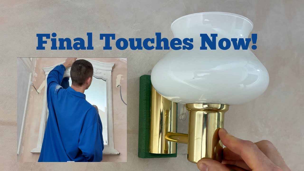 Making Custom Wall Light Mounts for New Bathroom