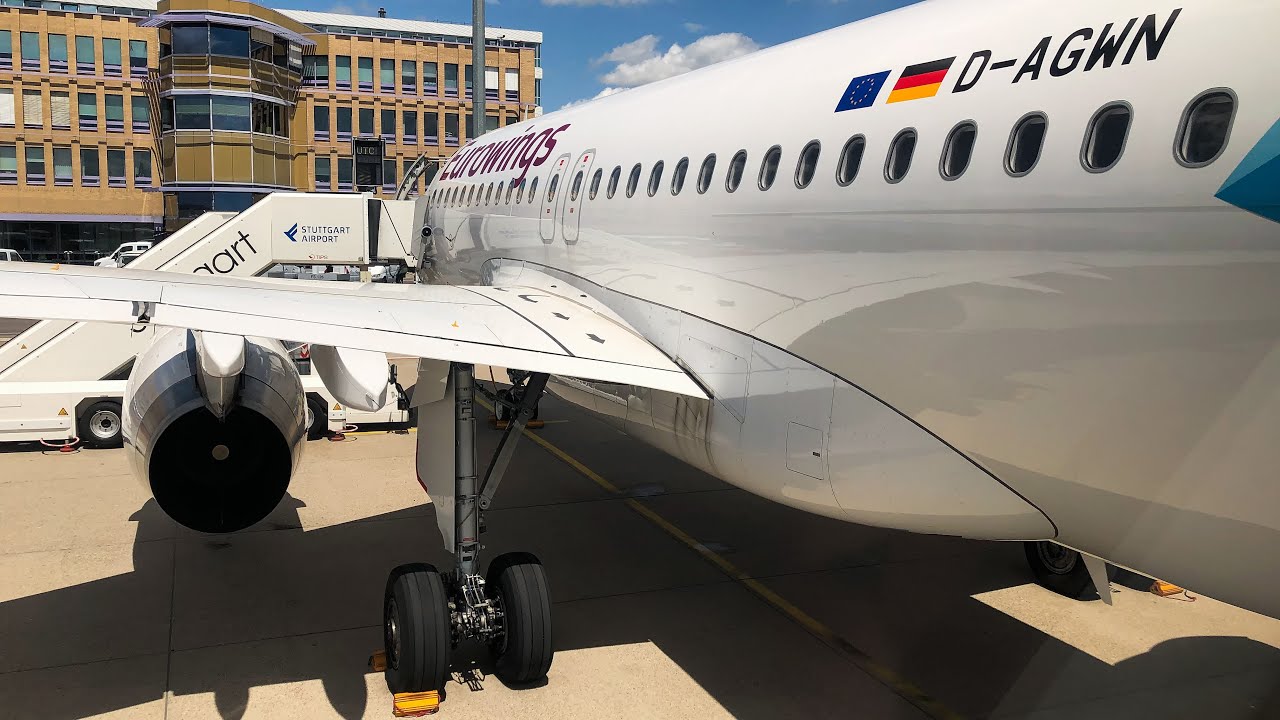 Eurowings A319 - Stuttgart to Palma de Mallorca [FULL HD]