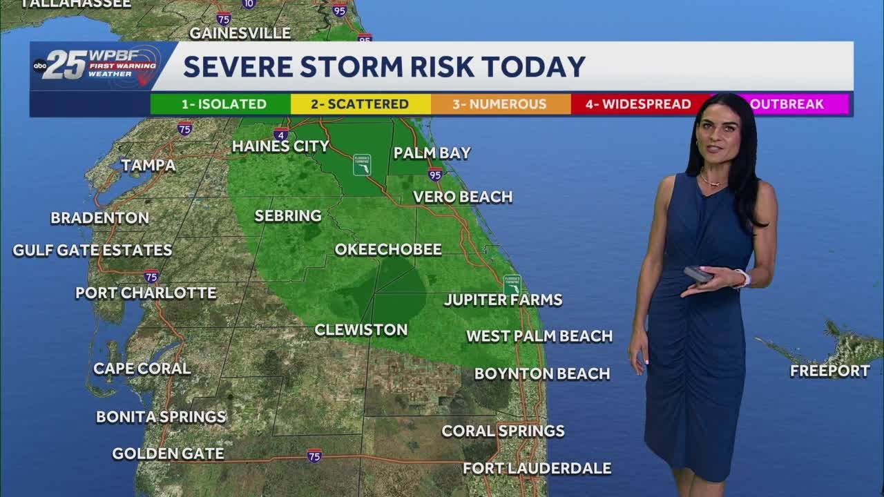 Impact weather forecast for South Florida this afternoon, evening