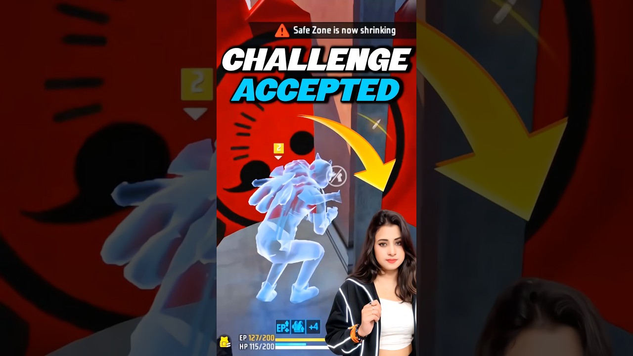 Solo vs Squad Challenge Br Ranked push ⚡#shorts #freefire #viral