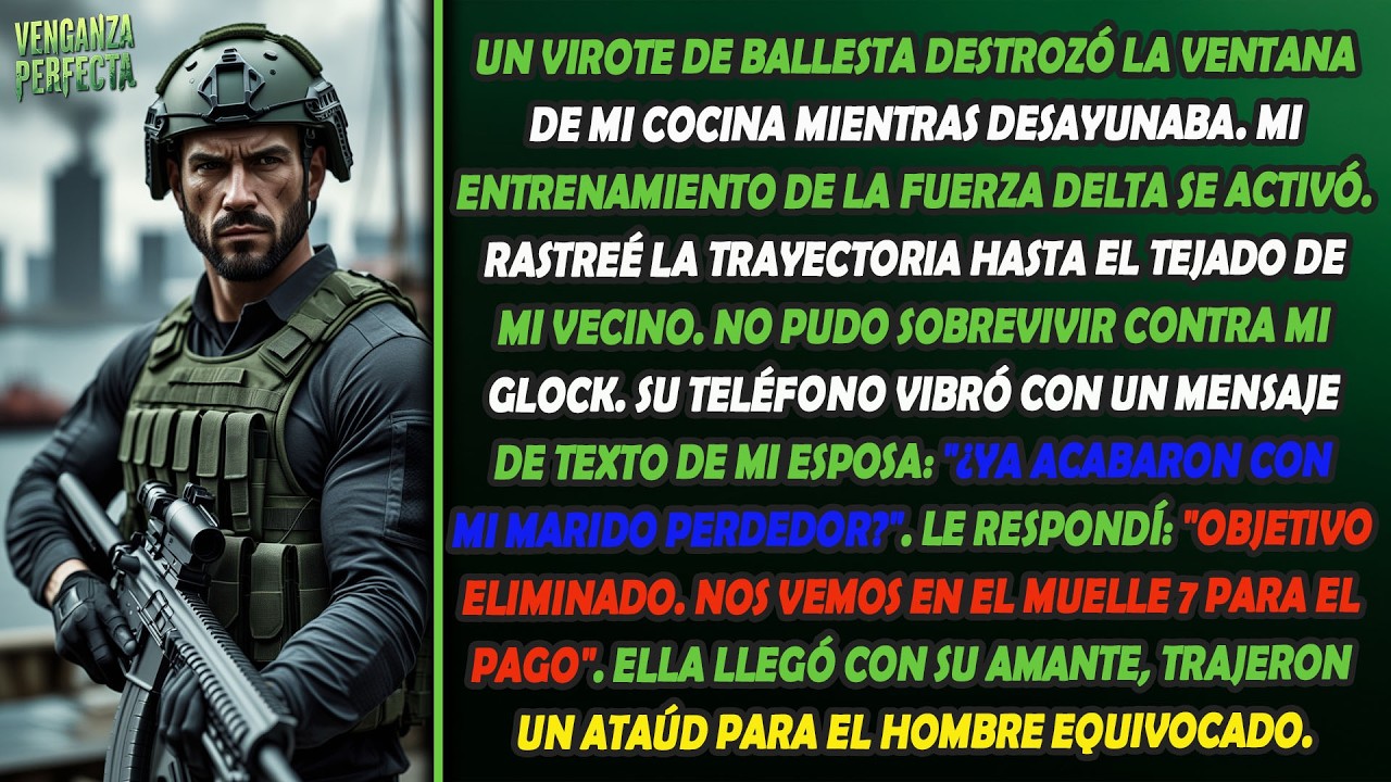 Un asesino me disparó a través de la ventana. El mensaje de mi esposa en su teléfono lo aclaró todo.