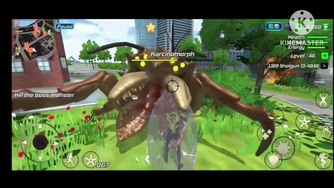 rope frog Ninja Hero in all boss fight#gameplay#2