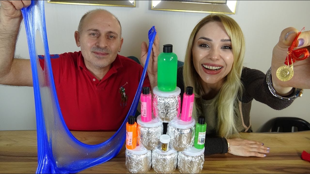 SLİME'DEN ALTIN ÇIKAN KAZANIR! GÖZÜ KAPALI SLİME CHALLENGE!