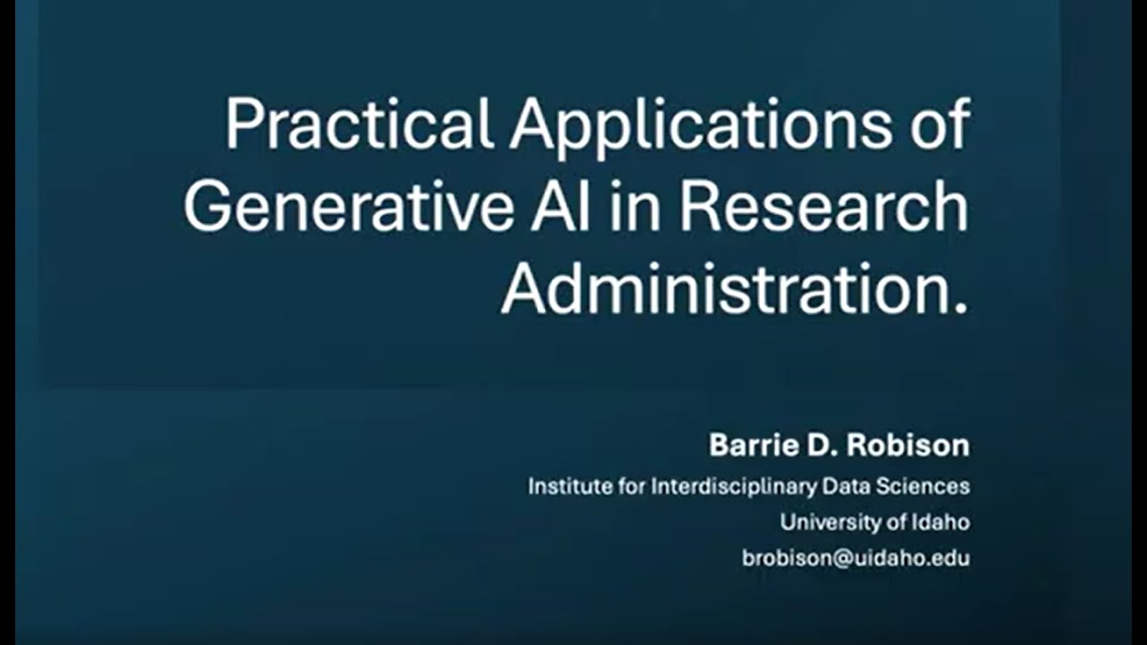 Using AI in Research Administration