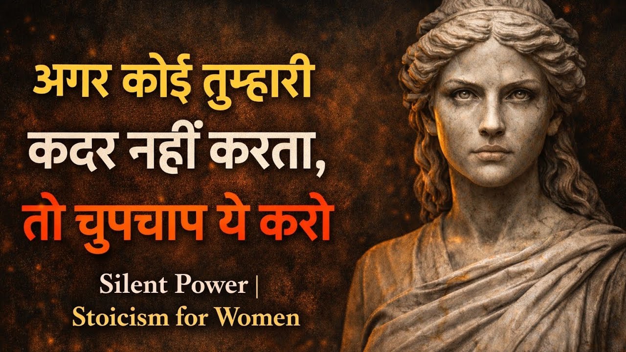 अगर कोई तुम्हारी कदर नहीं करता, तो चुपचाप ये करो | Silent Power | Stoicism for Women