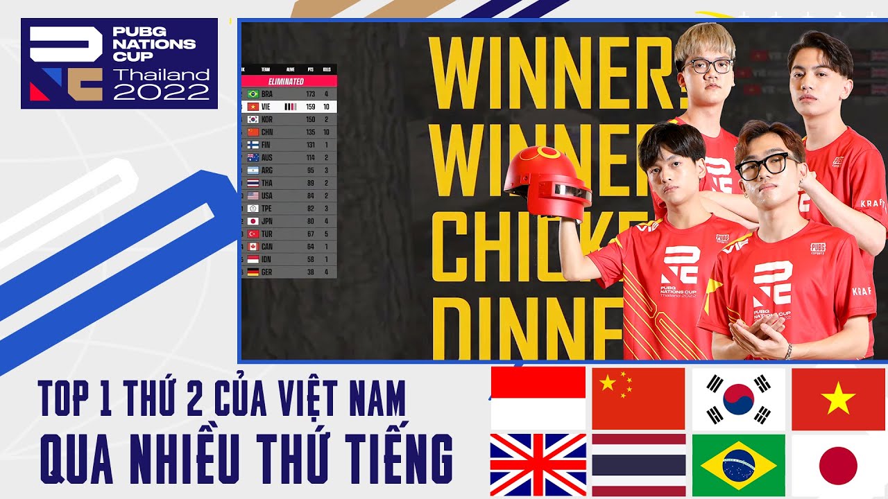 🇻🇳 TOP 1 GIÚP VIỆT NAM GIÀNH NGÔI Á QUÂN PUBG NATIONS CUP 2022 QUA NHIỀU THỨ TIẾNG SẼ NHƯ THẾ NÀO?