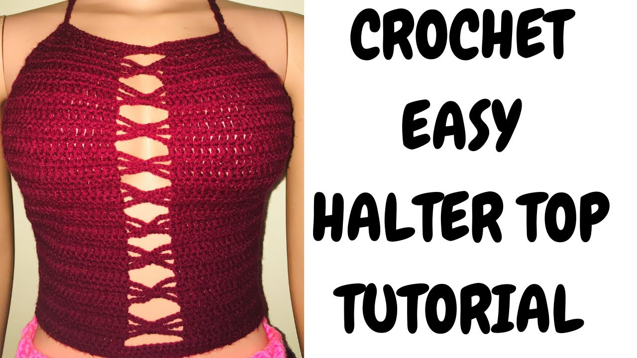 How To Crochet A halter Top Easy Tutorial/Beginner Friendly DIY Top