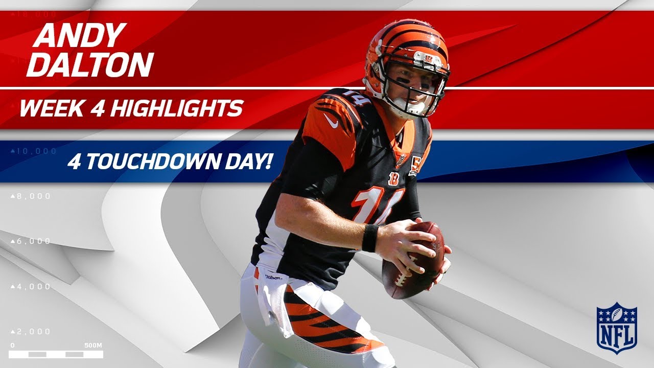 Andy Dalton's Amazing 4 TD Day vs. Cleveland! | Bengals vs. Browns | Wk 4 Player Highlights