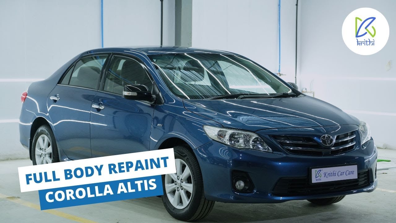 Krithi Car Care's AMAZING 11 Year Old Toyota Corolla Altis Makeover!