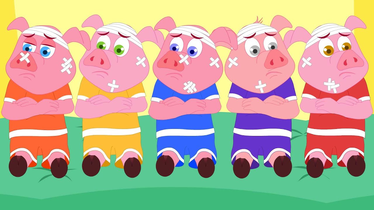 Five Little Piggies | Nursery Rhymes For Children | Cartoon Videos For Babies by Kids Tv