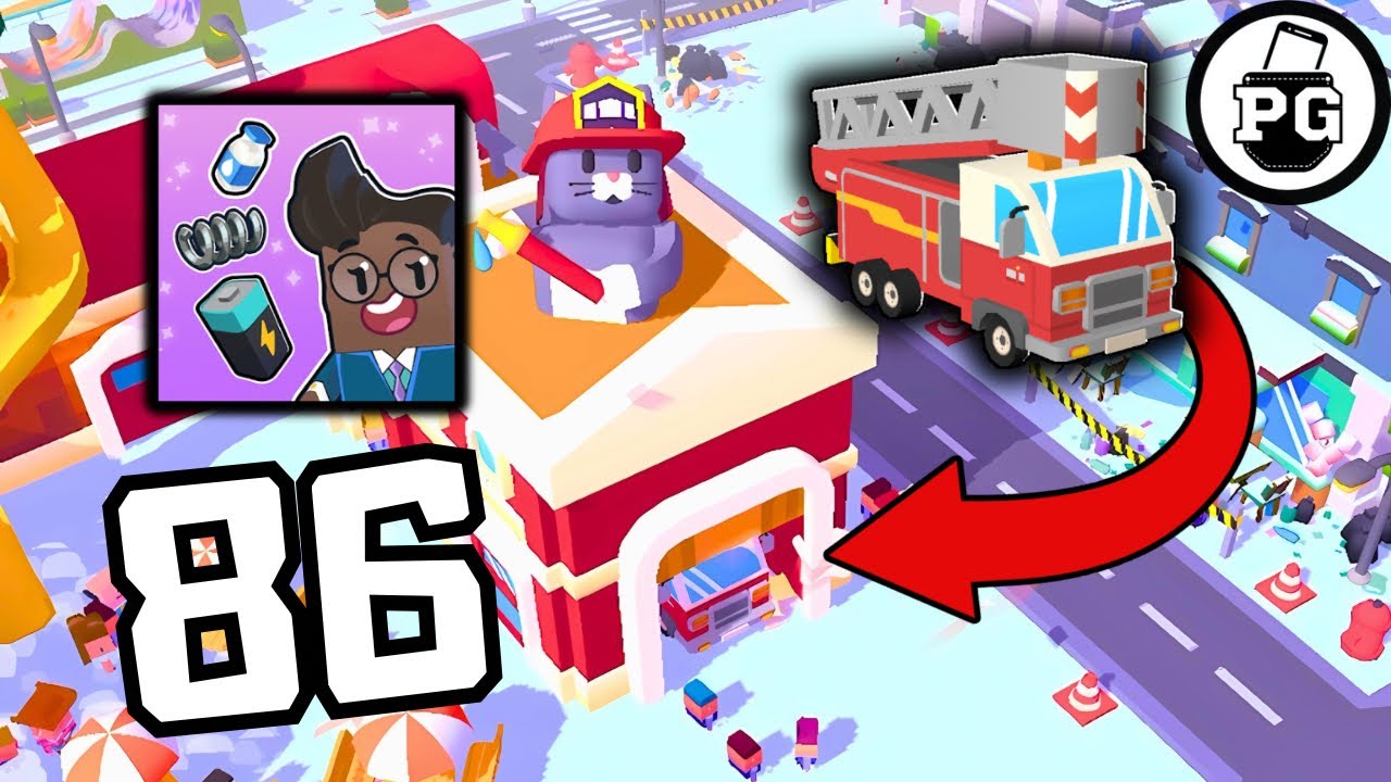 New Vehicle Unlocked - FireTruck 🎩 Merge Mayor - Gameplay Walkthrough |Part 86|