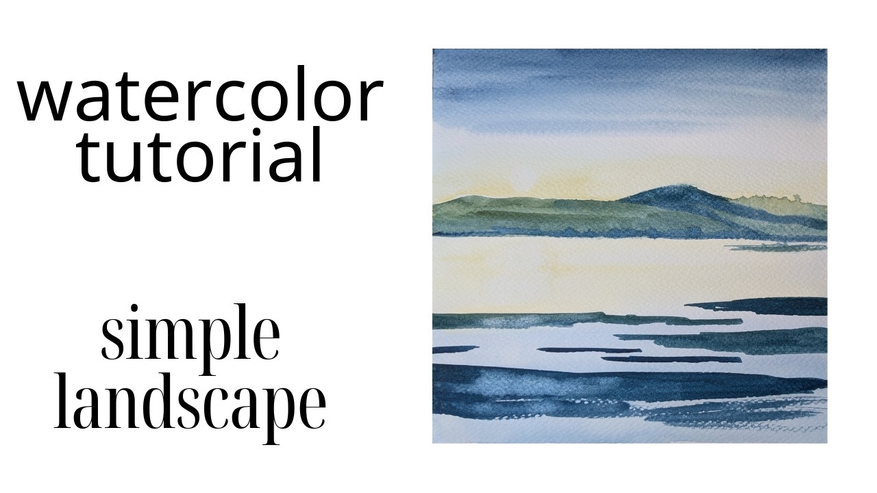 Paint a Simple Watercolour Landscape in 10 Minutes! (Beginner Friendly)