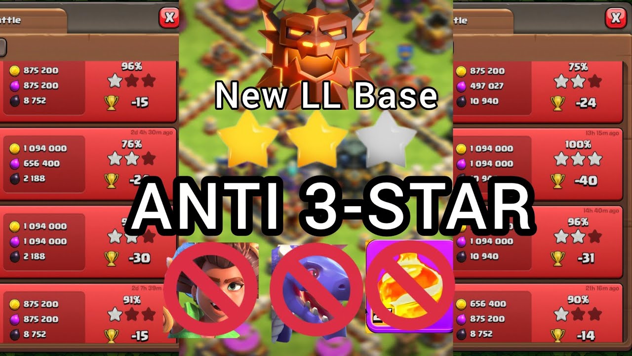 Анти-3-звездочная база TH17 | Новая база LL и CWL|@ClashOfClans