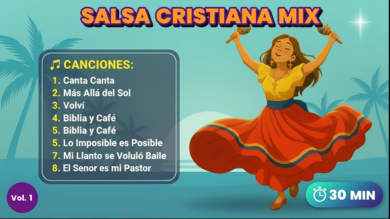 Salsa Cristiana Mix 2025 - 30 Minutos de Alabanza y Adoración Poderosa