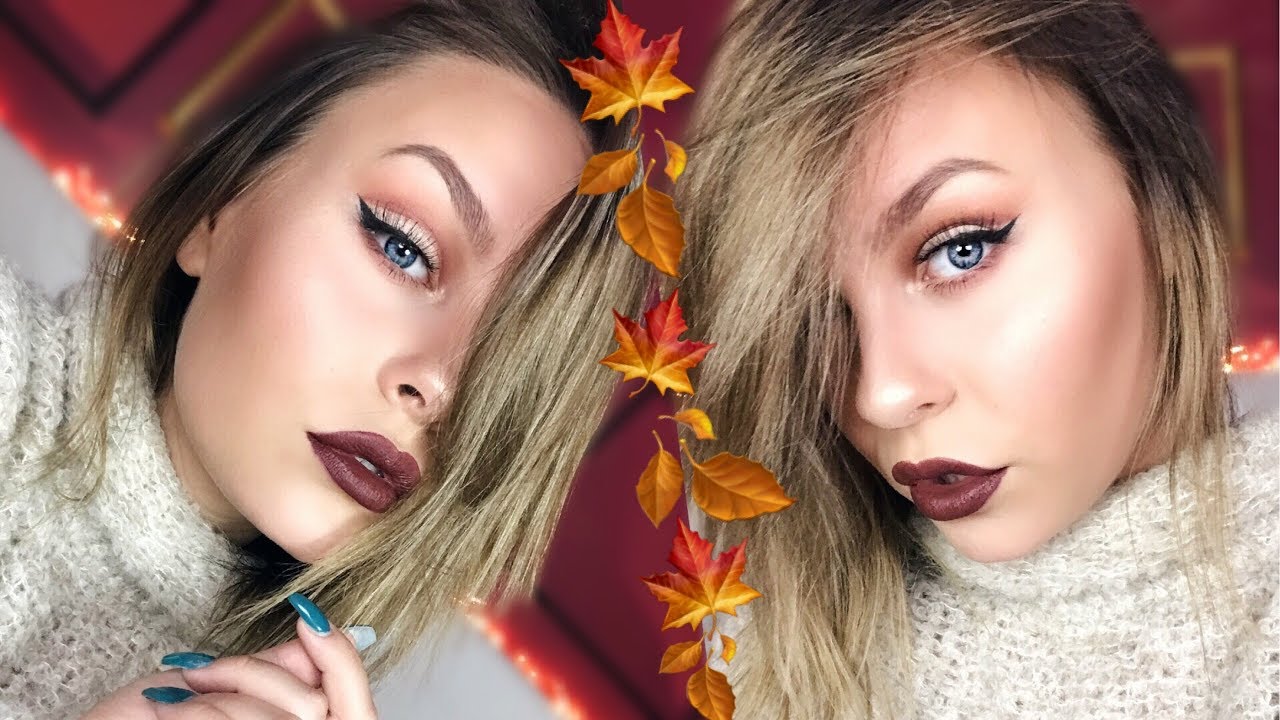 Herbstlook & CUT CREASE Make-up Tutorial 🍂🍁 | Dagi Bee
