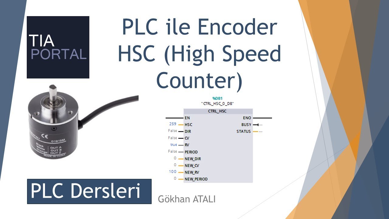 8 - PLC ile ENCODER OKUMA - HSC (High Speed Counter) - PLC Dersleri