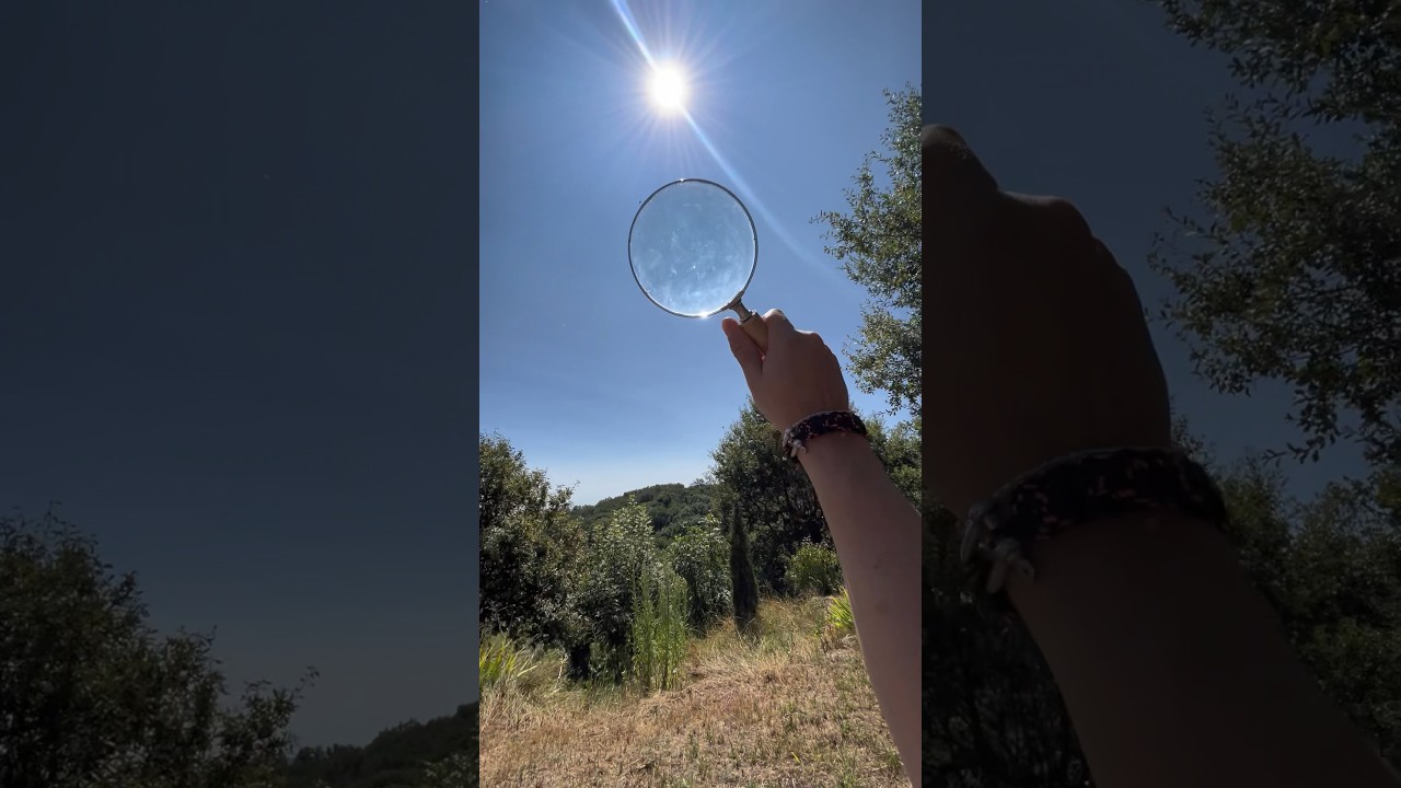 Crafter du feu avec une loupe : l'astuce de survie ultime ! (Ne pas reproduire) #survival #tuto
