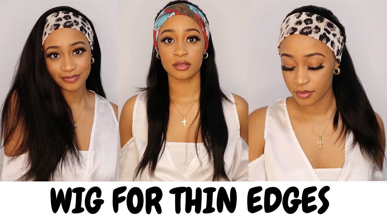 BEST WIG FOR ALOPECIA/THIN EDGES! 20 INCH HUMAN HAIR HEADBAND WIG | WEQUEEN