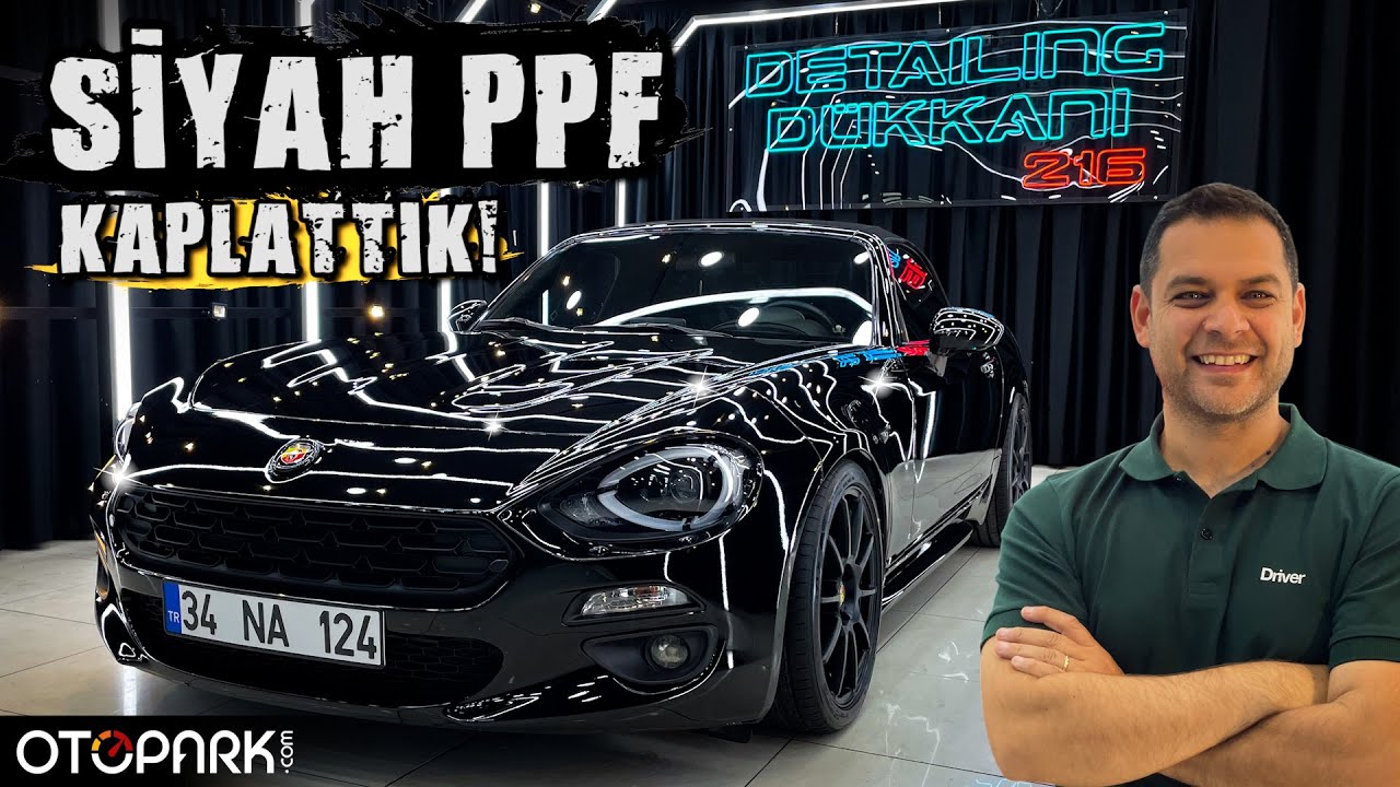 124 Spider'a Komple Siyah PPF ve Detaylı Temizlik Yaptırdık! | OTOPARK.com