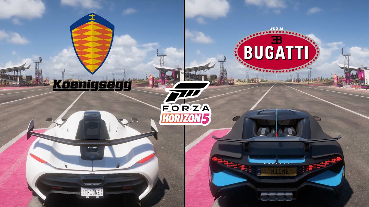 Forza Horizon 5 | Koenigsegg Jesko 2020 vs. Bugatti Divo 2019 Performance and Sound Comparison
