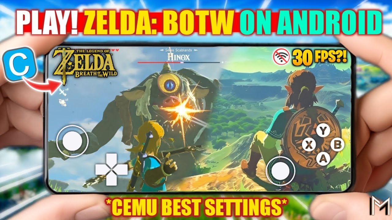 🔥 Cara Main Zelda BOTW di Android Pakai Cemu Emulator - Full Tutorial & Best Setting WII U ANDROID