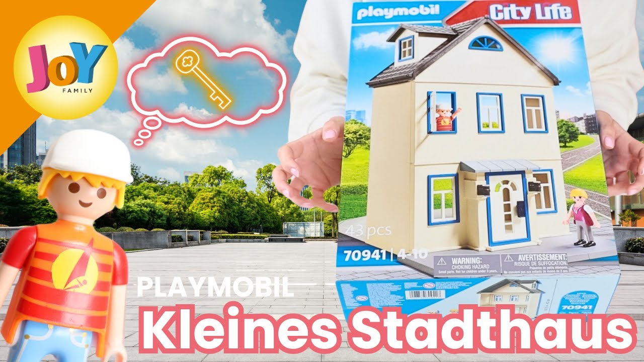 PLAYMOBIL UNBOXING | Kleines Stadthaus 🏠🌳 City Life 🌇 70941 | Joy Family kids