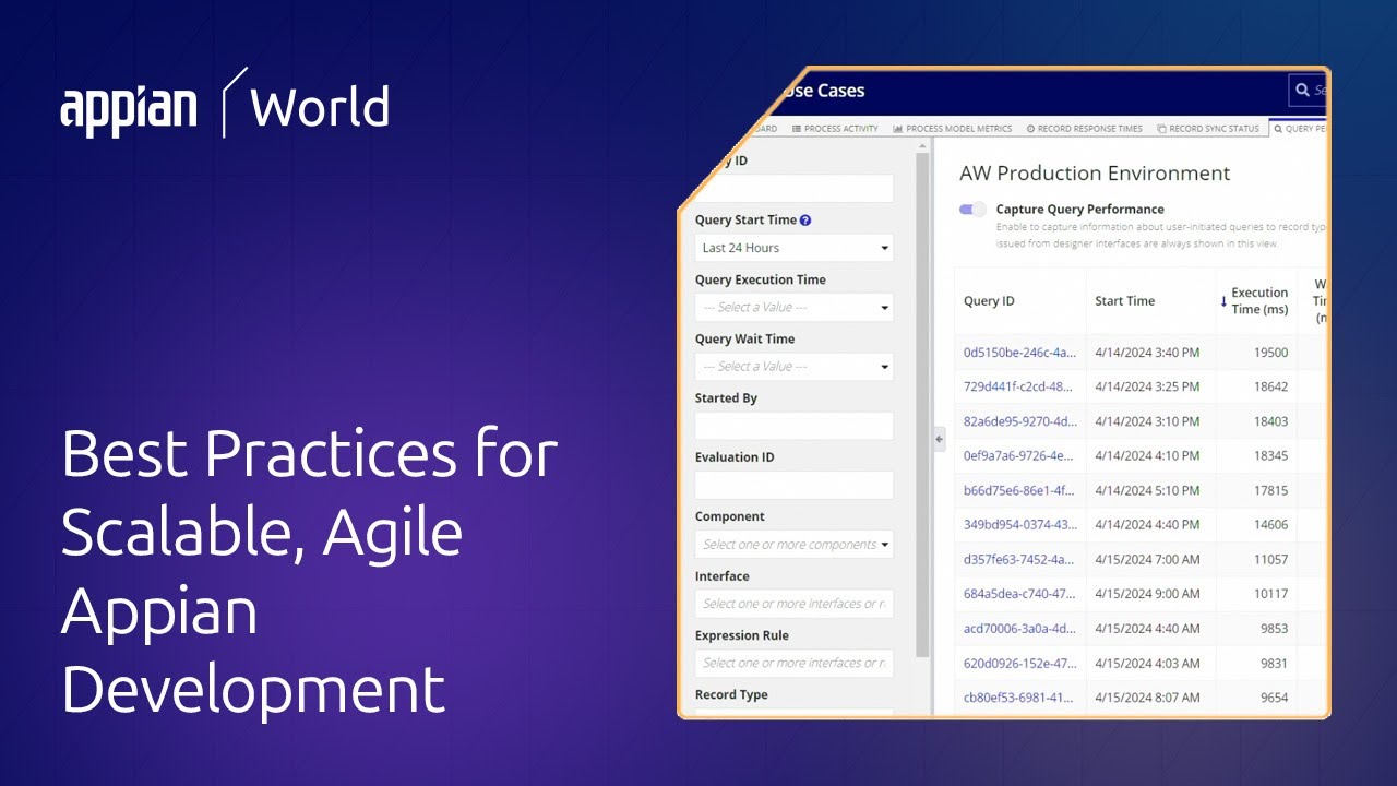 Best Practices for Scalable, Agile Appian Development