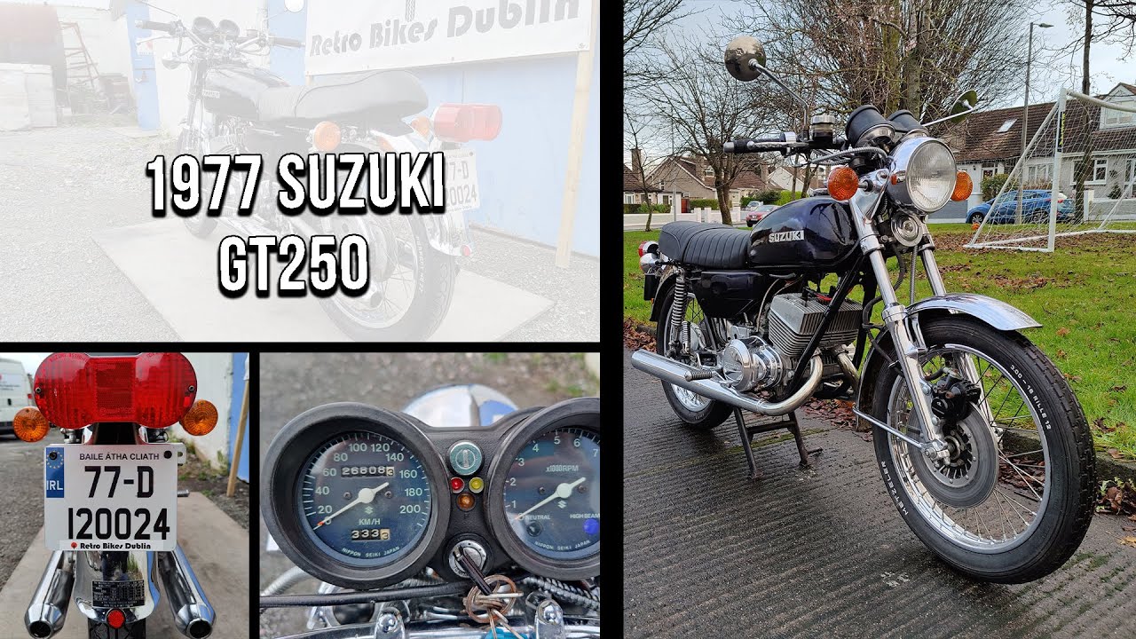 1977 Suzuki GT250 - 1977 suzuki gt250 2 stroke GoPro Hero 9 ( review )