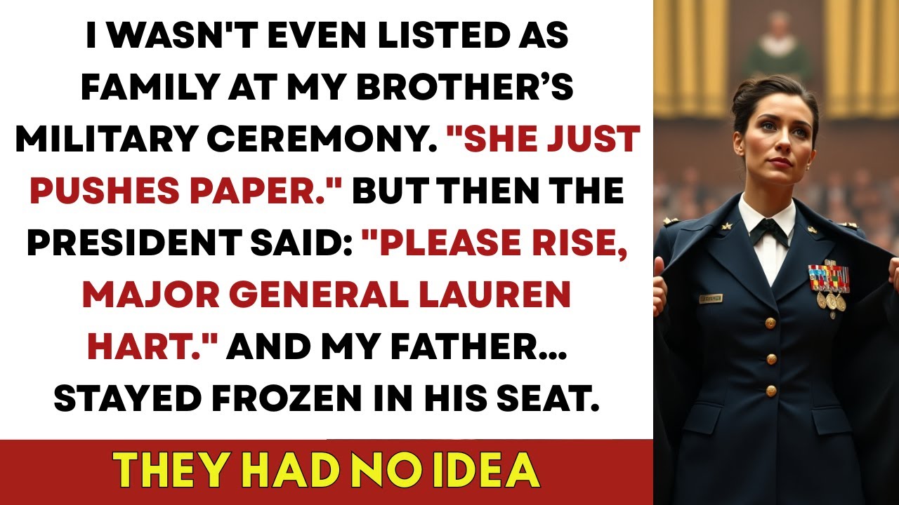 At My Family&rsquo;s Military Ceremony, I Sat in the Back Until the President Said: Major General Lauren..