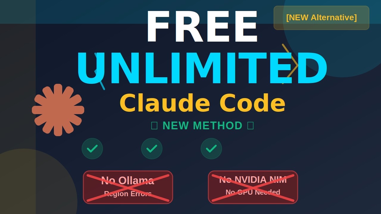 Claude Code FREE UNLIMITED 2026 🤯 (No Ollama, No GPU, No Nvidia Nim)
