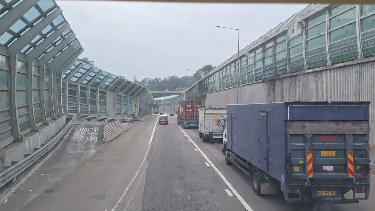 九巴UJ2100 68M元朗西屯門公路往大欖隧道轉車站童理看世界