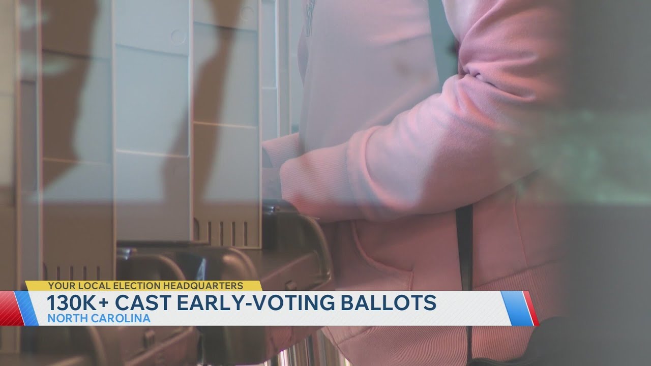 130,000 early voting ballots cast in North Carolina