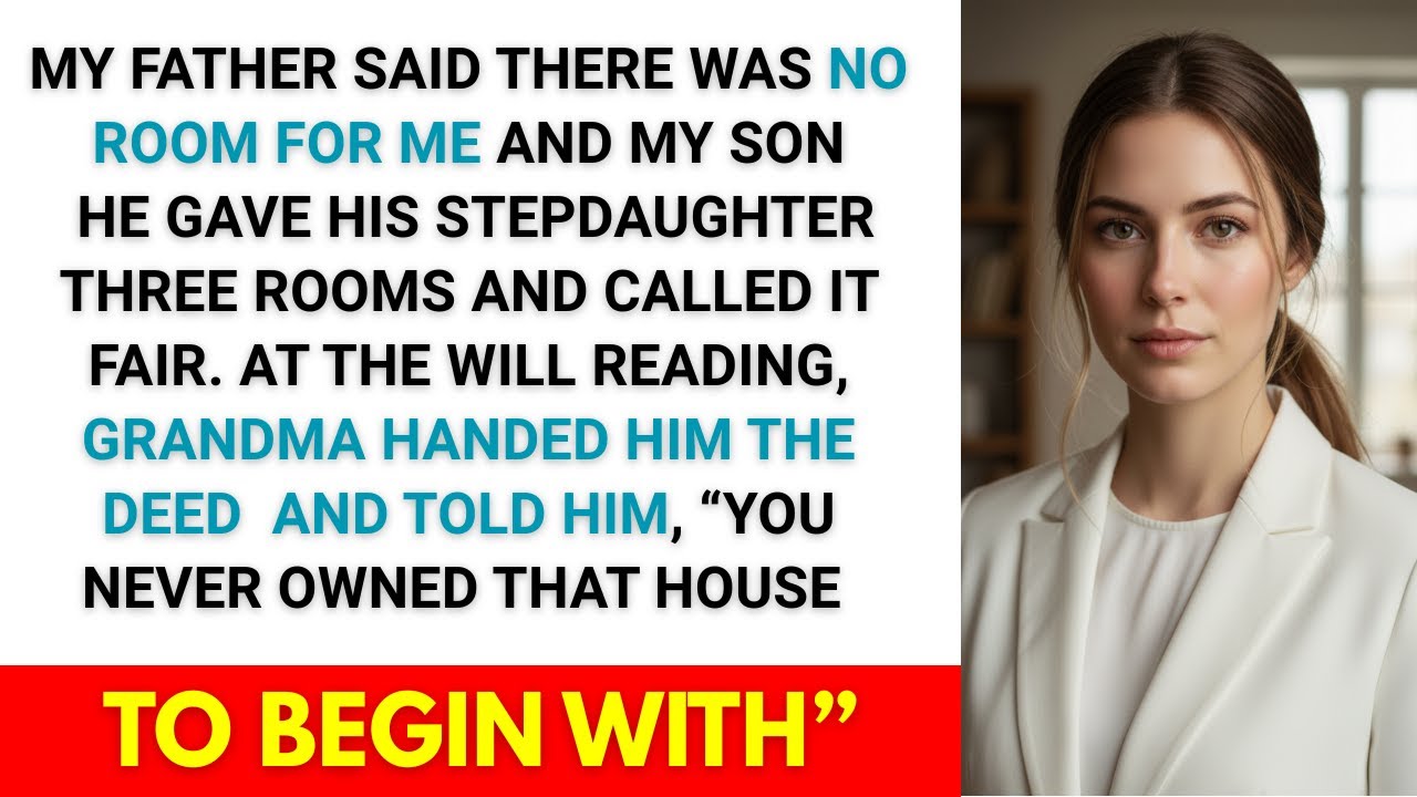 You're Not Family, My Dad Said When I Needed Shelter, At the Will Reading, Grandma Proved He Was Wro